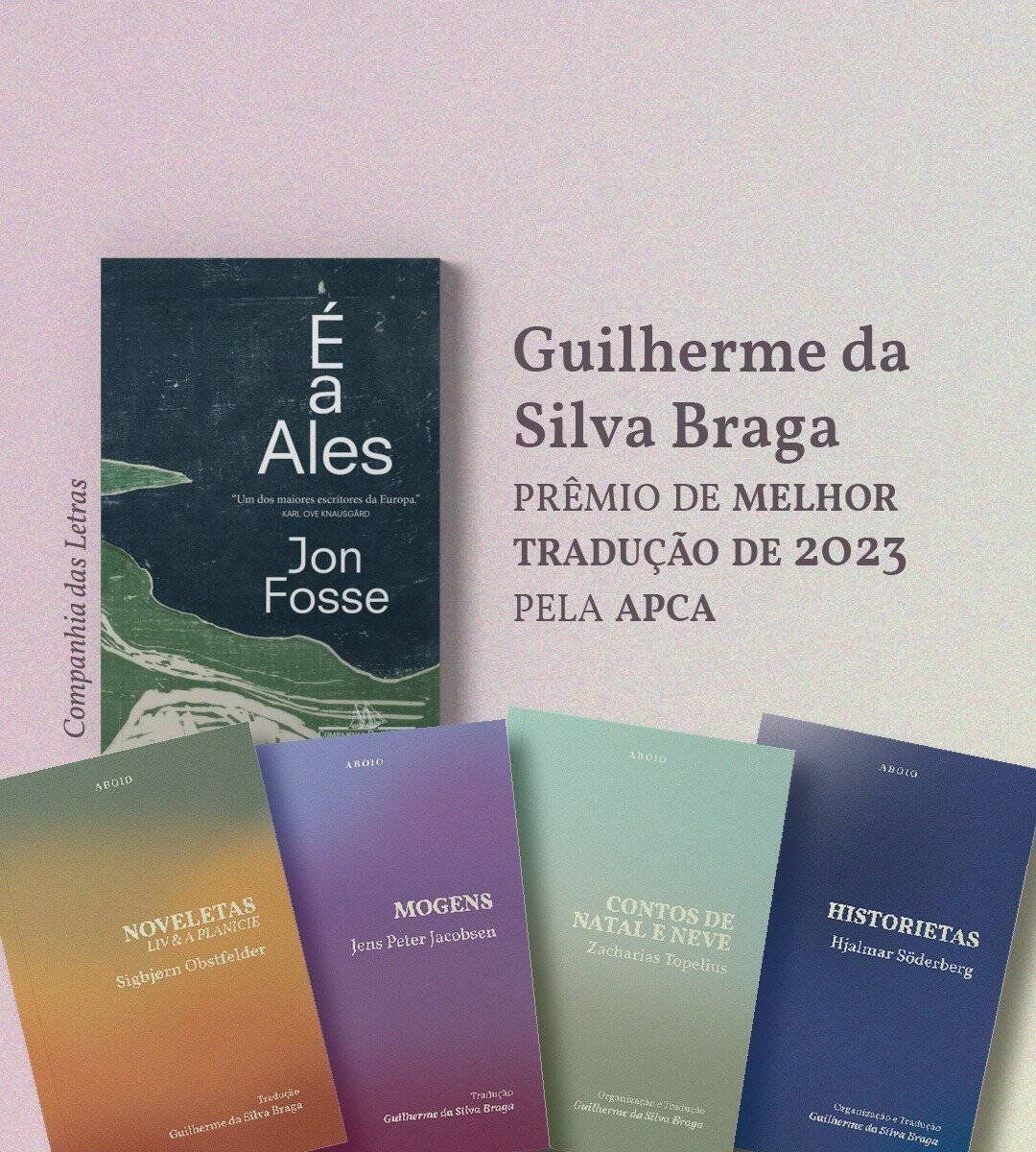 Guilherme da Silva Braga recebe o prêmio de Melhor Tradução de 2023
