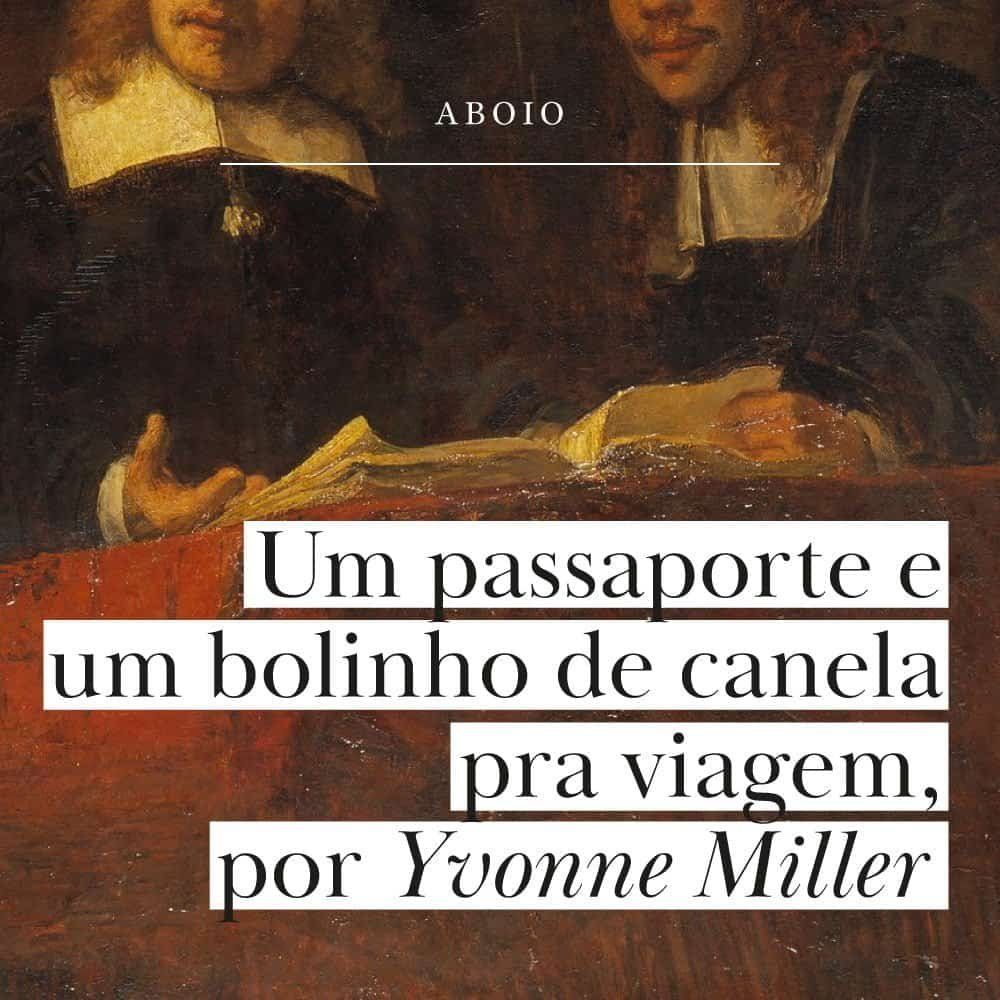 Um passaporte e um bolinho de canela pra viagem