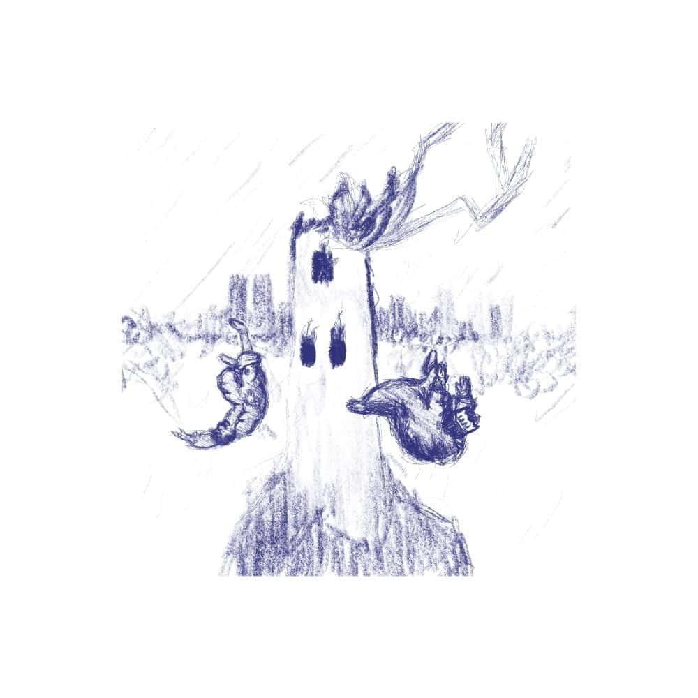 Ilustração de Bambi para o texto "Aquarius - A Torre como dissolução exógena e endógena" de Martha Rocha.