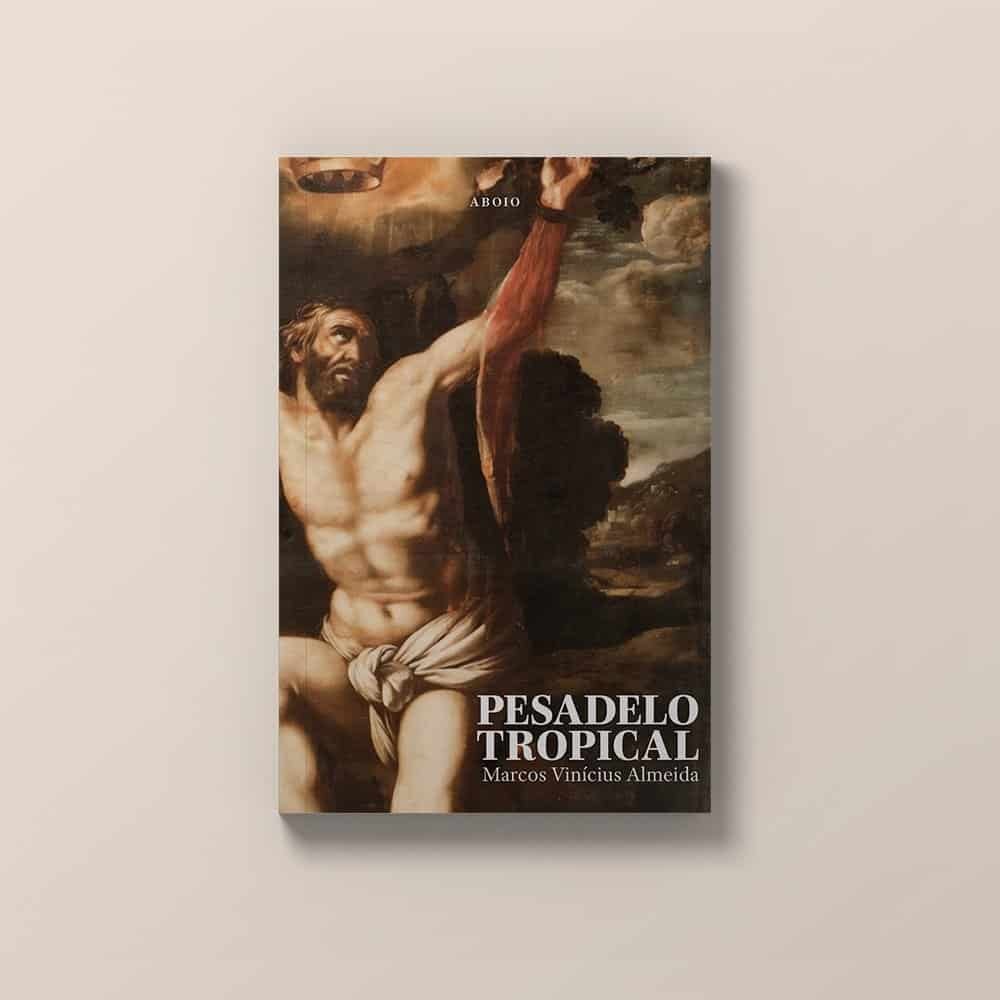 Capa de Pesadelo Tropical, livro de Marcos Vinicius Almeida, por Leopoldo Cavalcante.