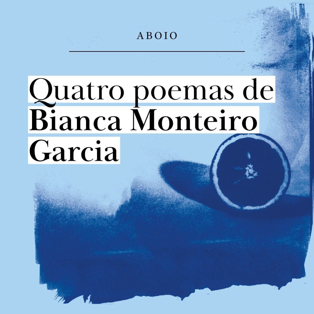 Revelações em cianotipia, por Carolina Braundo, ilustrando livro "breve ato de descascar laranjas", de Bianca Monteiro Garcia.