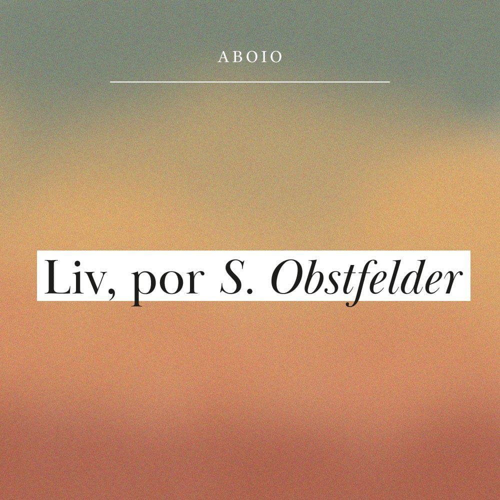 Arte da capa de Noveletas para ilustrar o trecho de "Liv", de S. Obstfelder.