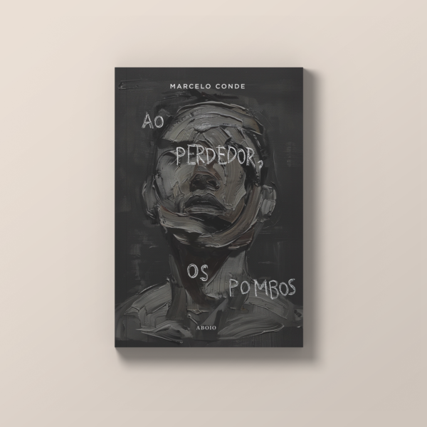 Capa de "Ao Perdedor, os Pombos", livro de Marcelo Conde. Capa de Eiji Kozaka