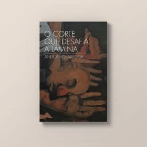 Capa de "O Corte que desafia a lamina", livro de Antonio Arruda. PIntura de Saulo Ellery. Capa de Luísa Machado